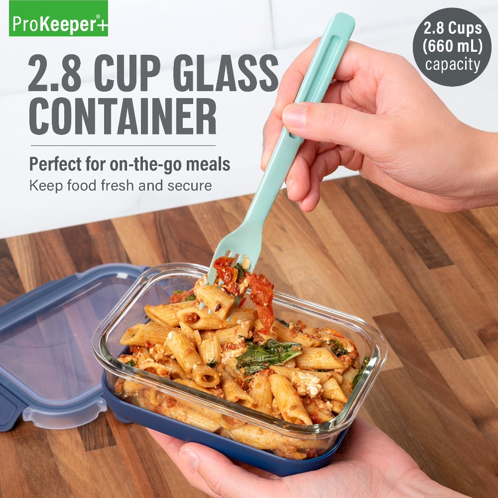 Meal Prep Box - 2.8 Cup Glass Food Storage Container