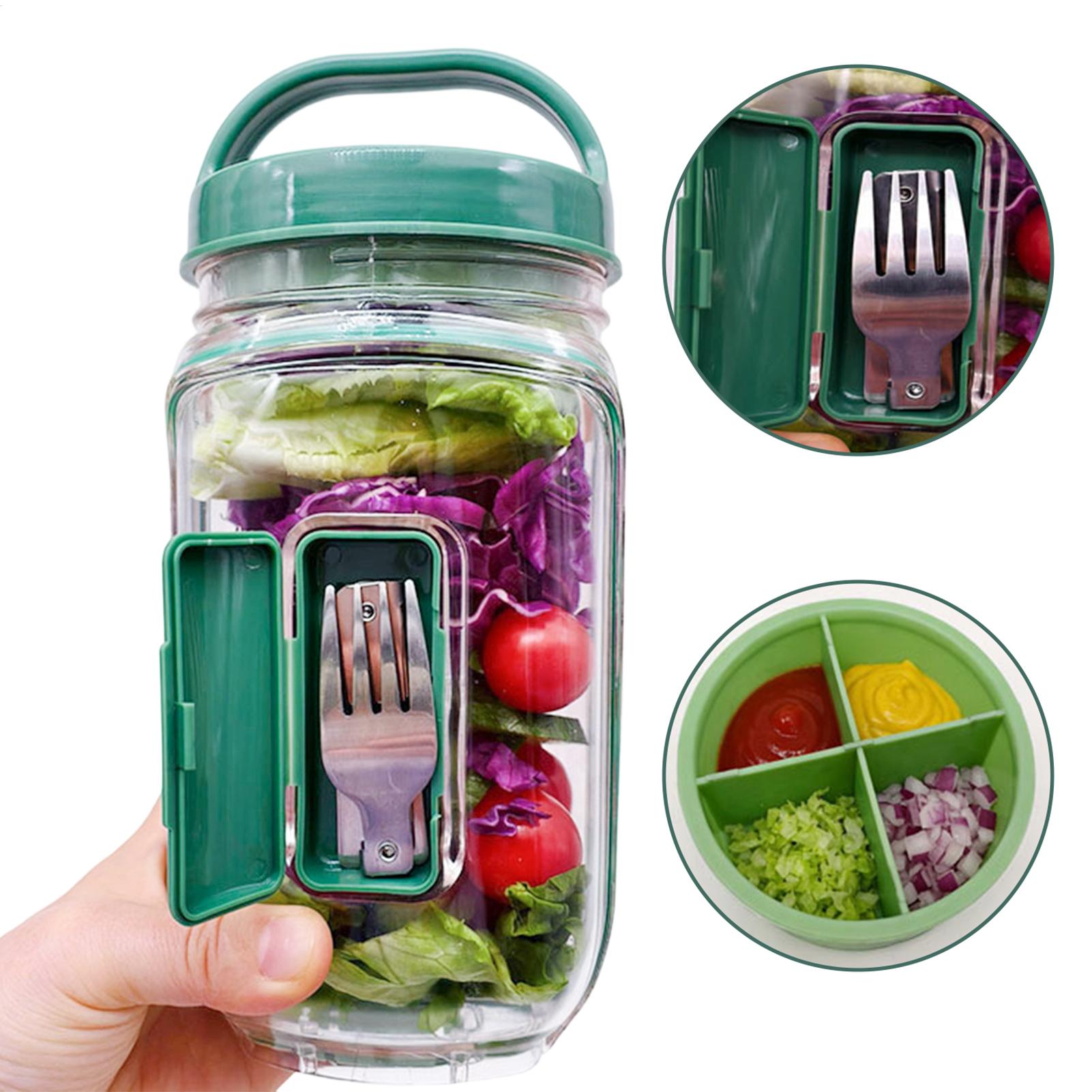Meal Prep Gym - Salad Jar with Side Opening 1000ml
