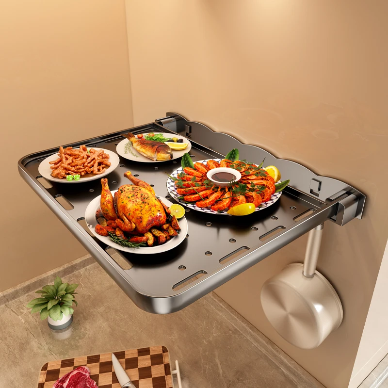 Meal Prep For Cutting - Space Aluminum Foldable Kitchen Prep Station