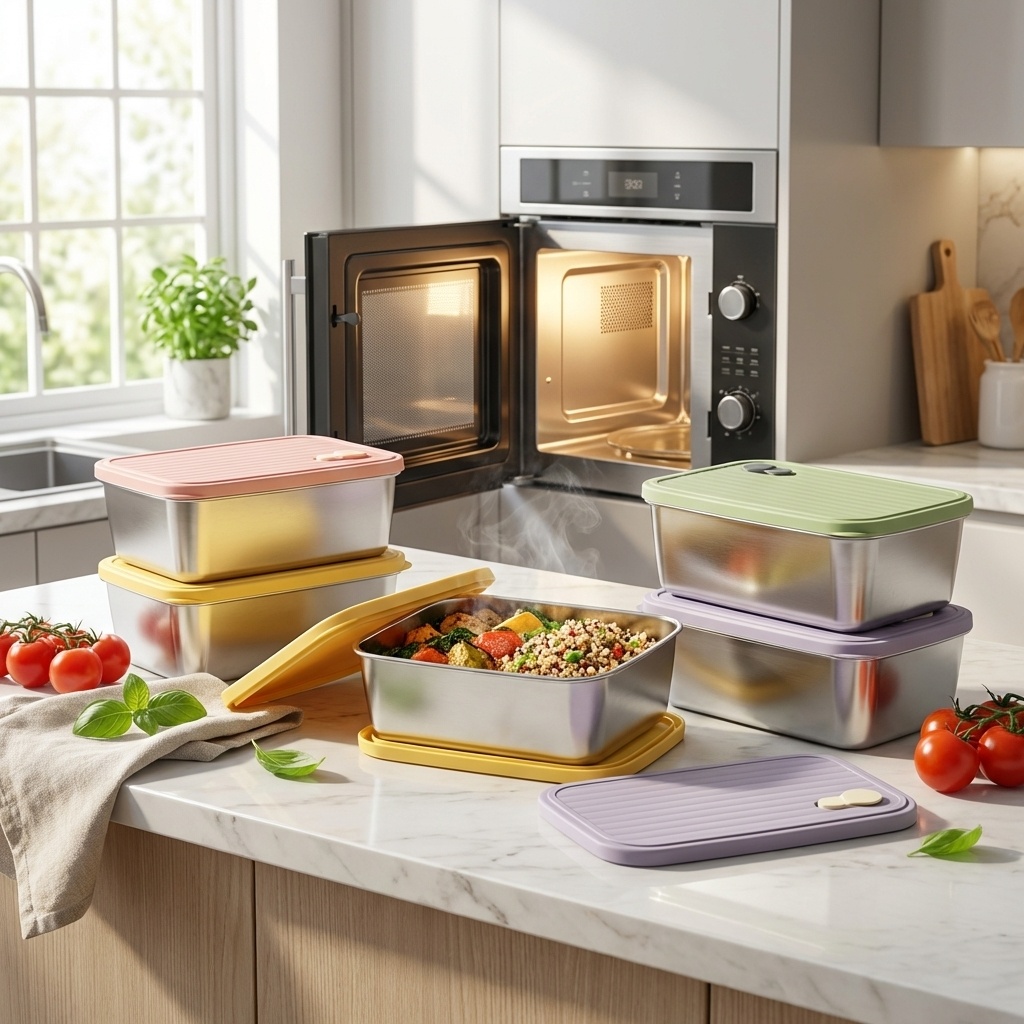 Meal Prep Box - Large Capacity Food Container With Lid