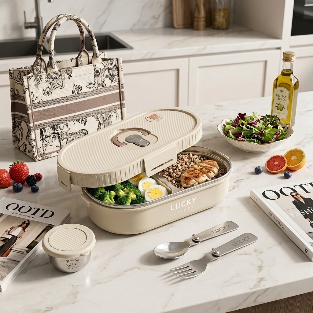 Meal Prep Box - Microwavable 304 Stainless Steel Bento Lunch