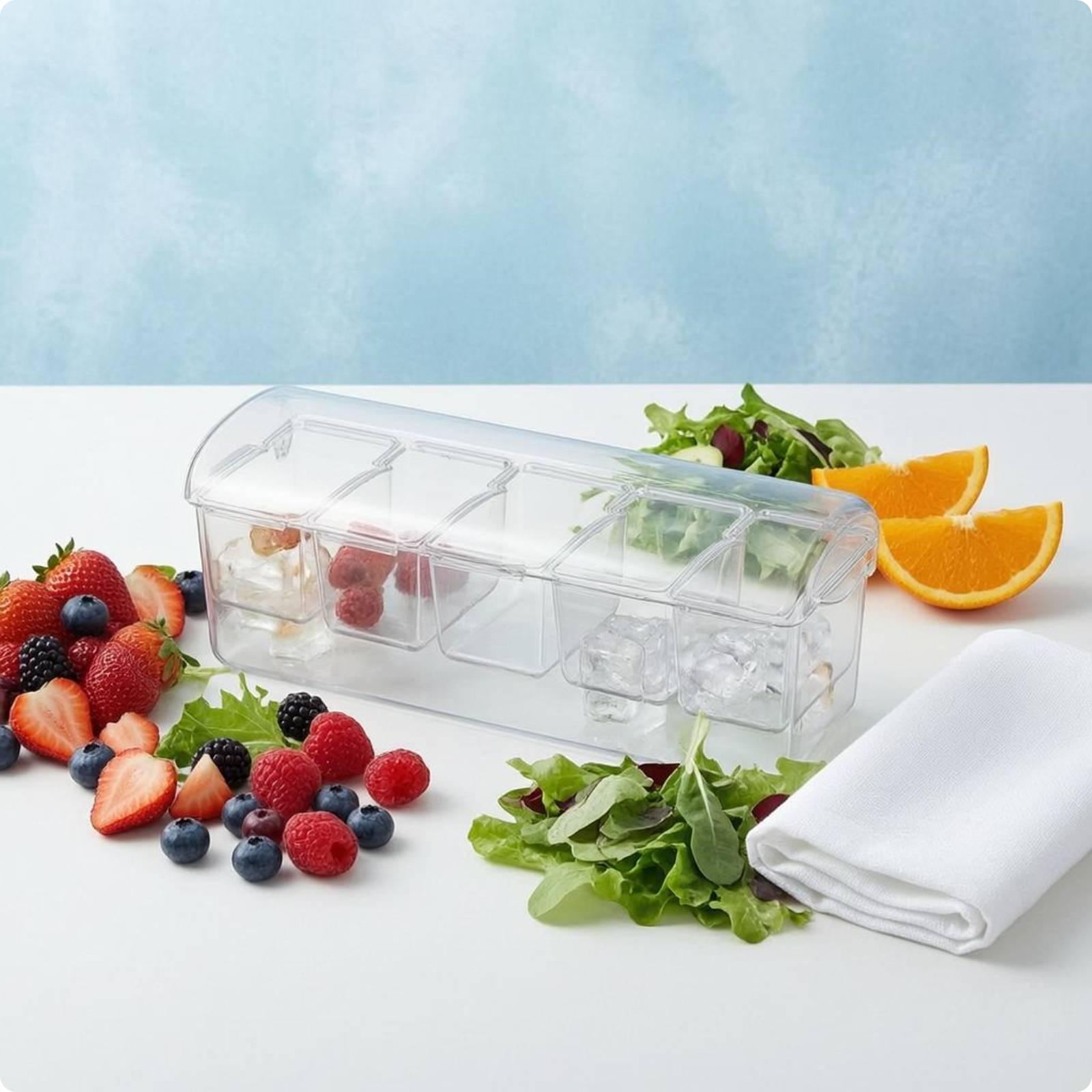 Meal Prep Box - Airtight Salad Storage Box Rectangular Food