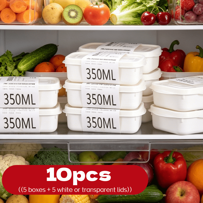 Meal Prep Box - 10Pcs Reusable Stackable Food Storage Box