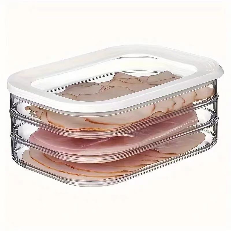 3-Layer Deli Meat Storage Cont - đánh giá và giá Meal Prep Cold Lunches