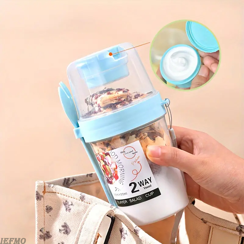 On-the-Go Salad Bowl Set with  - đánh giá và giá Meal Prep Weight Loss