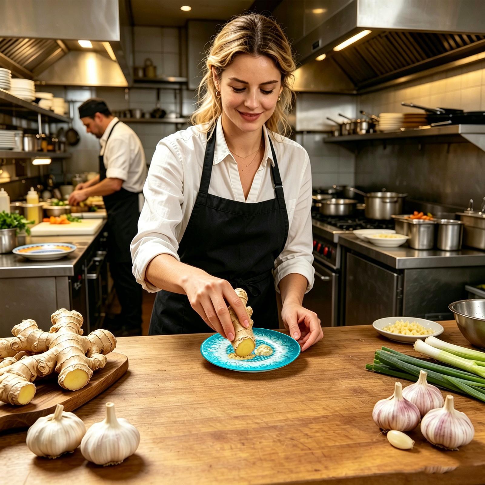 Ceramic Garlic Grater Plate Em - đánh giá và giá Meal Prep Chef