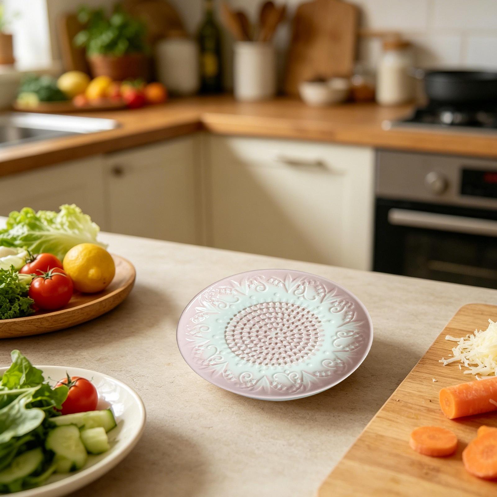 Ceramic Garlic Grater Plate Em - đánh giá và giá Meal Prep Chef