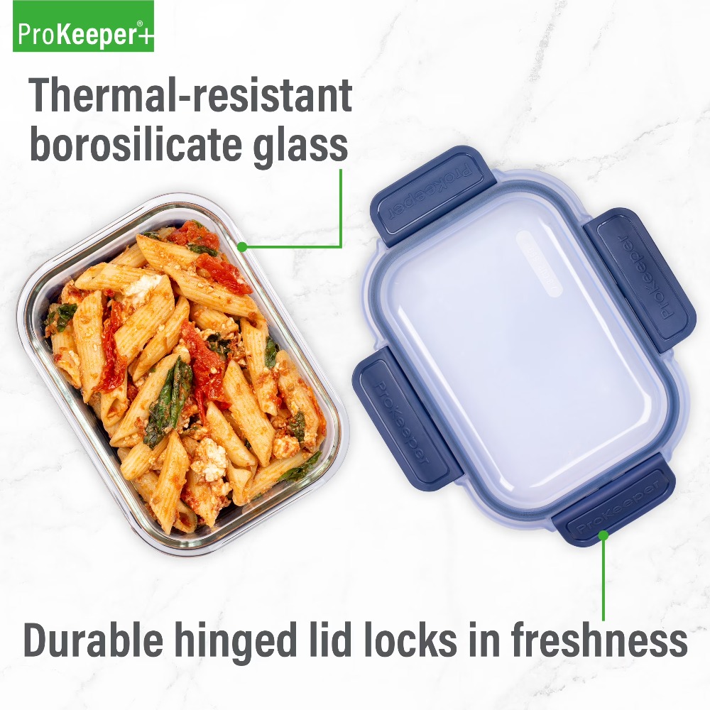 2.8 Cup Glass Food Storage Con - đánh giá và giá Meal Prep Box