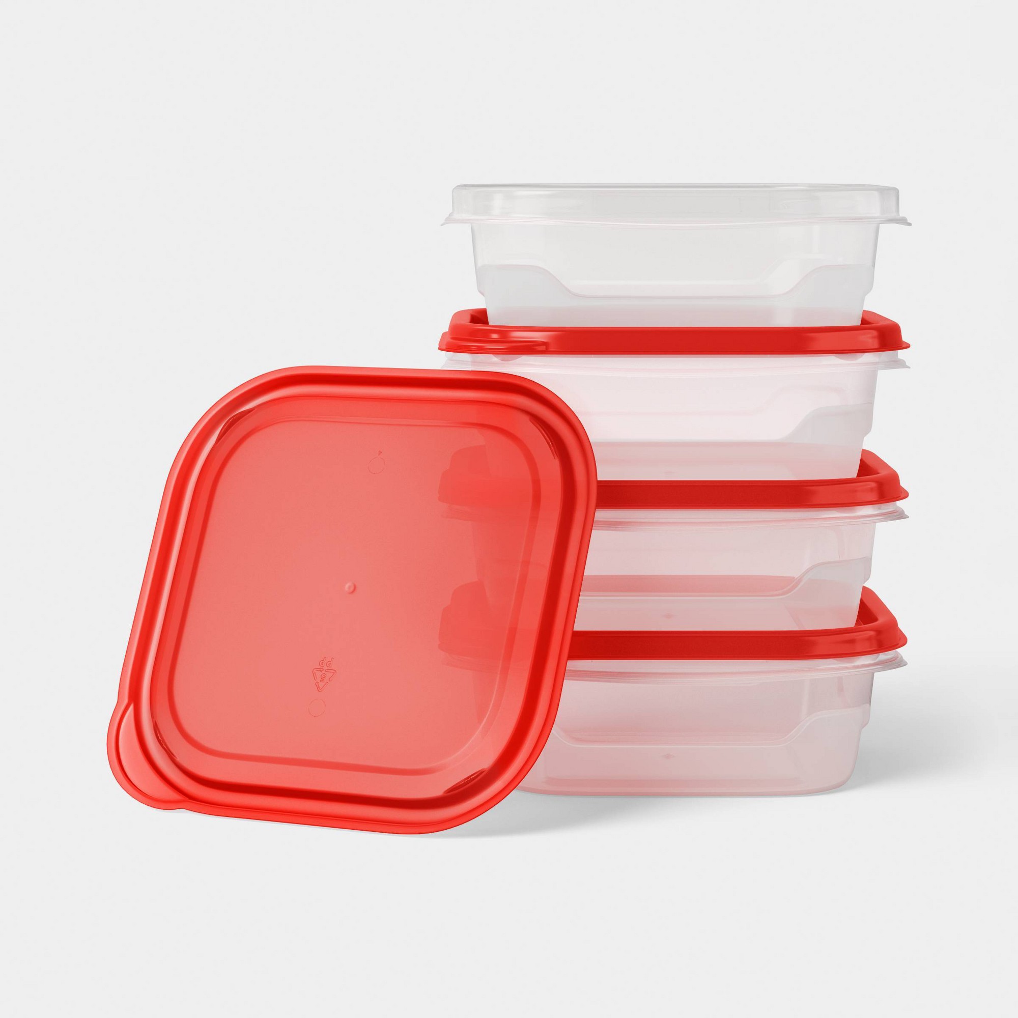 4ct Small Square Food Storage  - đánh giá và giá Meal Prep Box