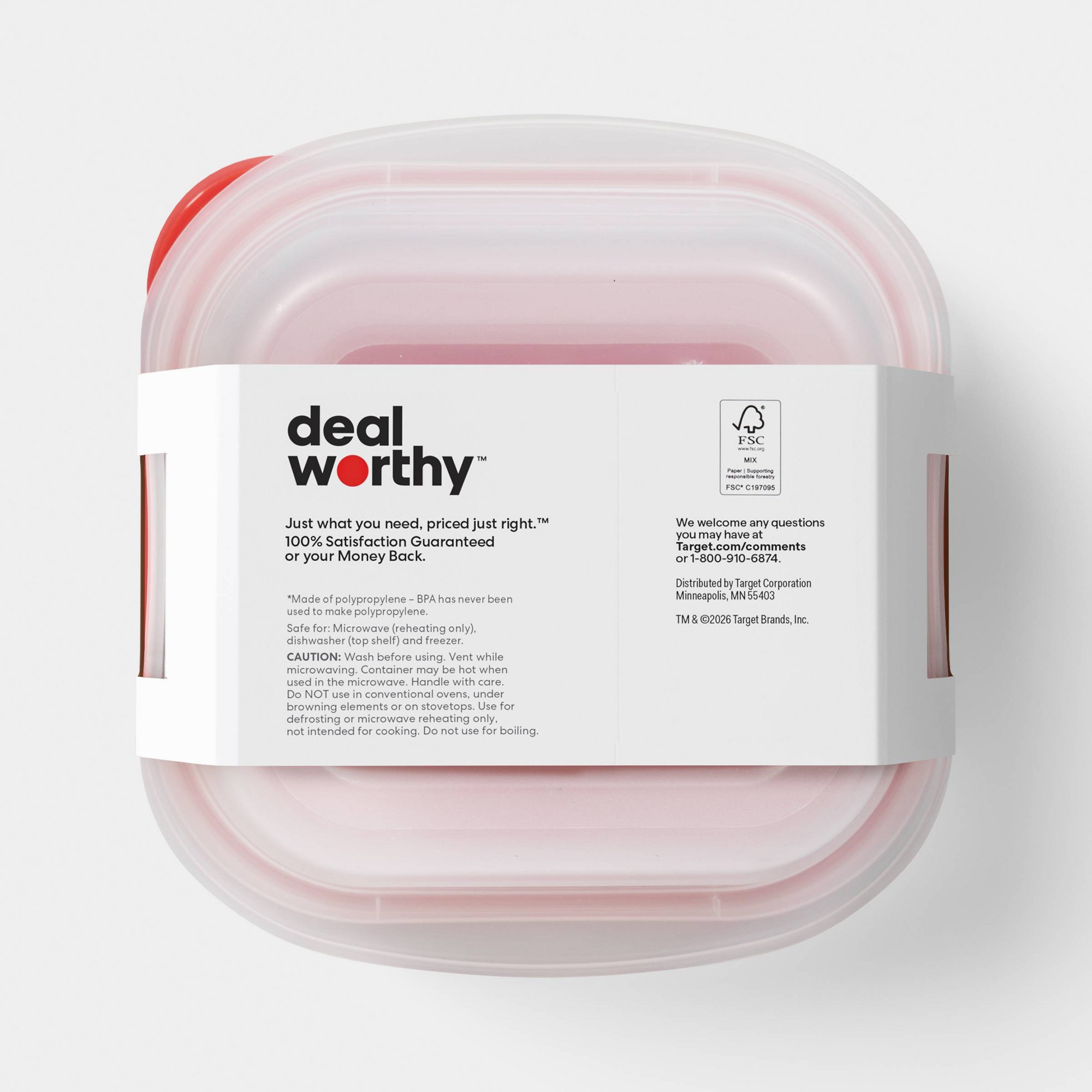 4ct Small Square Food Storage  - đánh giá và giá Meal Prep Box