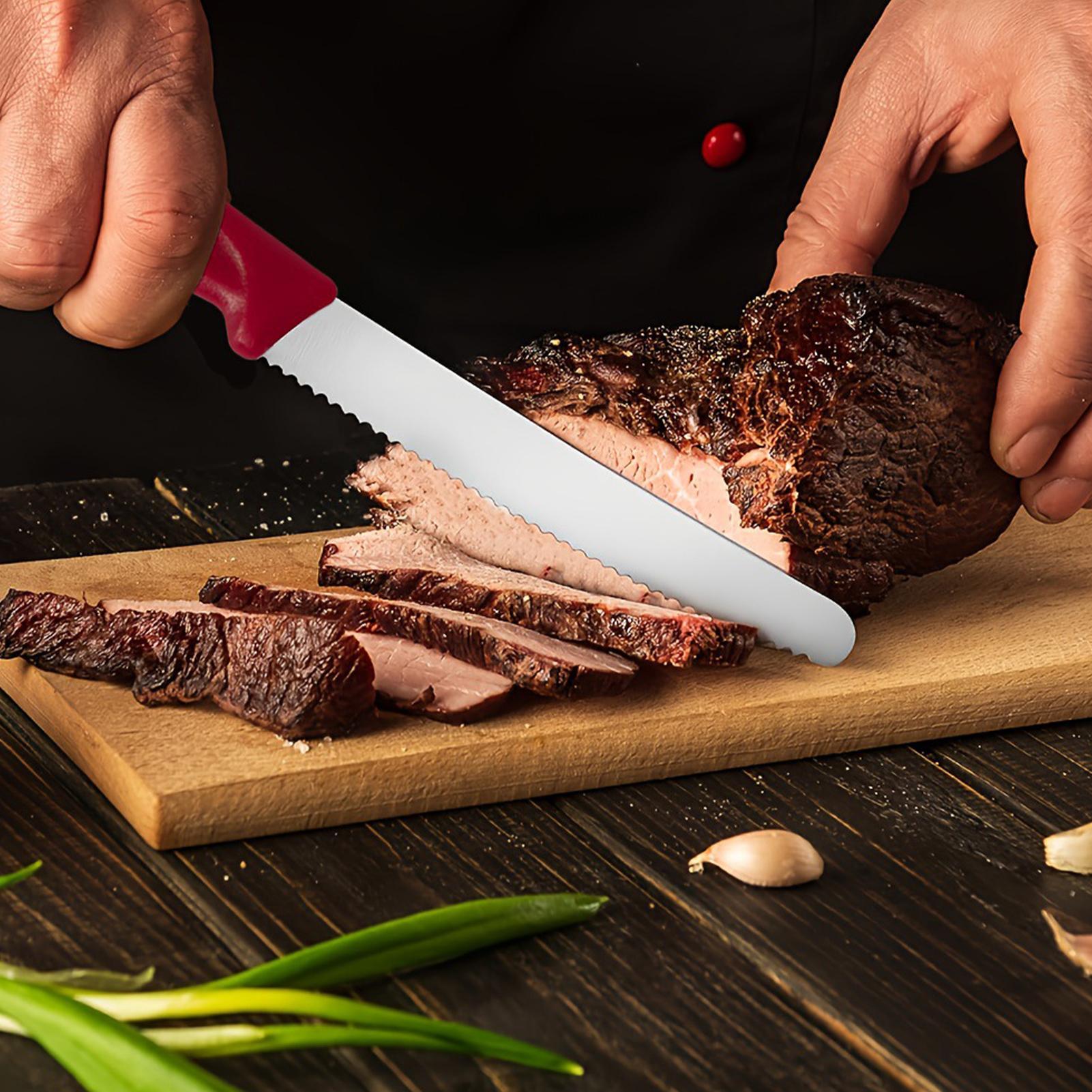 Serrated Steak Cutter 5 Pieces - đánh giá và giá Meal Prep For Cutting
