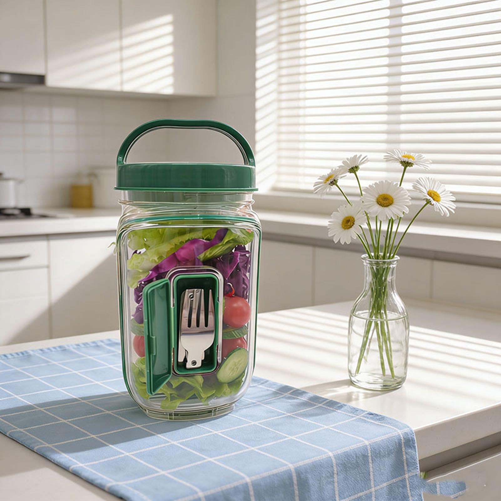 Salad Jar with Side Opening 10 - đánh giá và giá Meal Prep Gym