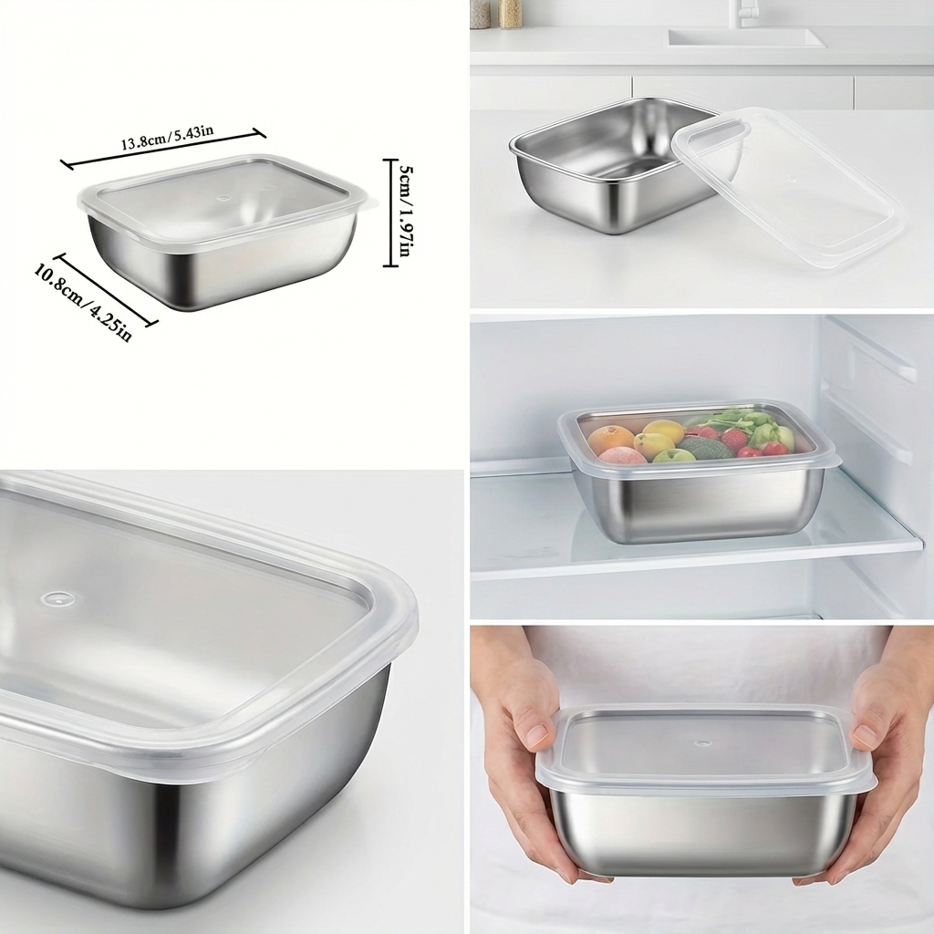 5PCS Stainless Steel Food Stor - đánh giá và giá Meal Prep Chef