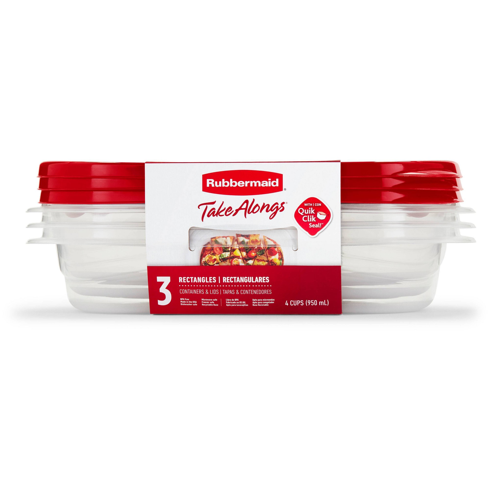 3pcs Red Rectangle Food Storag - đánh giá và giá Meal Prep Box