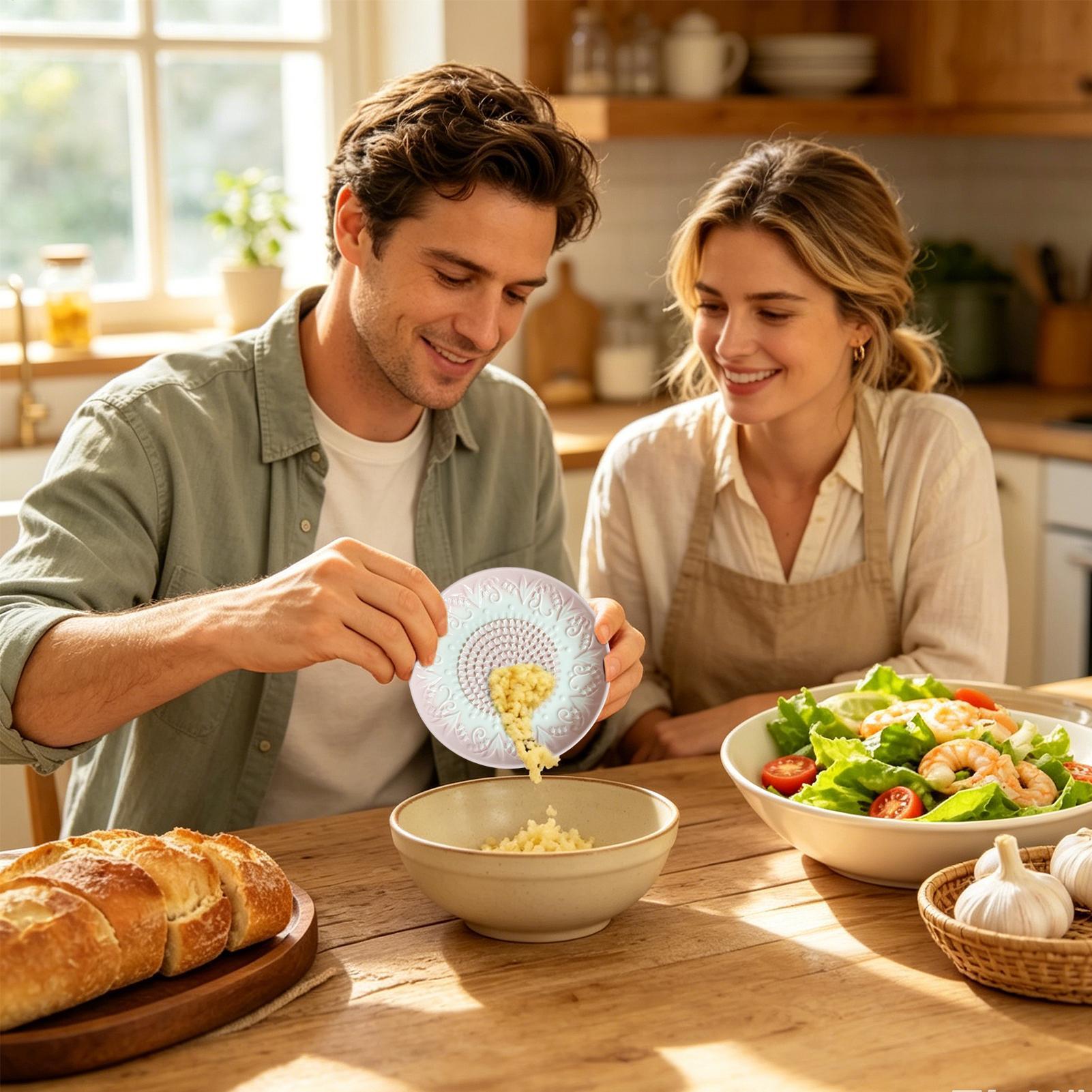 Garlic Grater Plate Embossed K - đánh giá và giá Meal Prep Chef