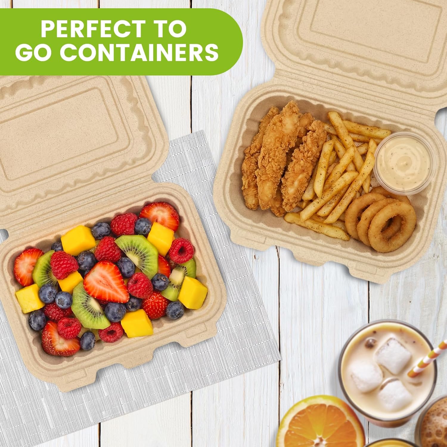 50 Pack 16oz Clamshell Take Ou - đánh giá và giá Meal Prep Box