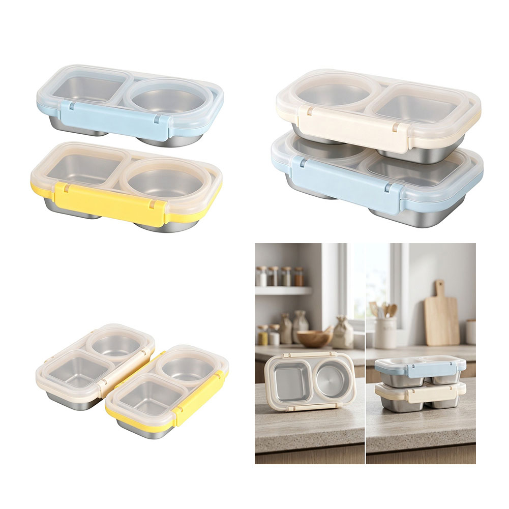 2 Pack 400ml Stainless Steel L - đánh giá và giá Meal Prep Gym