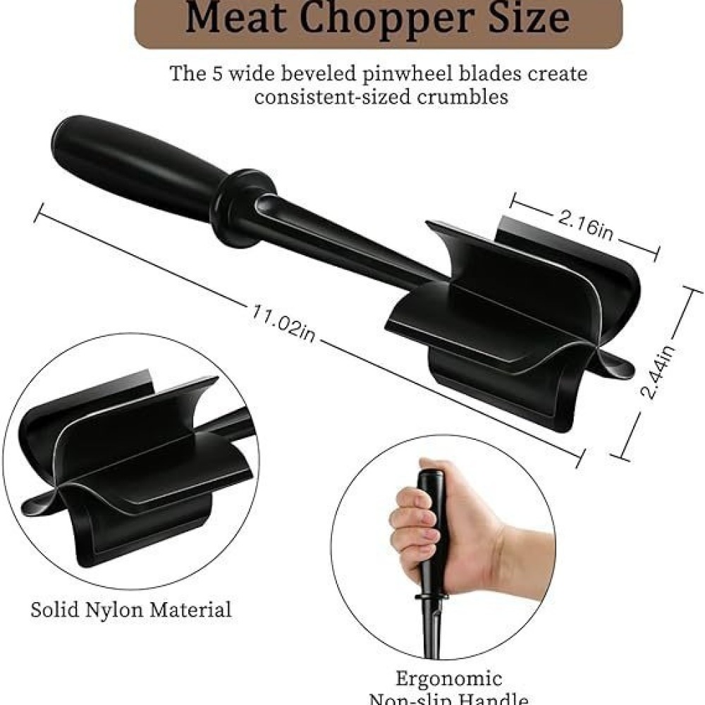 Kitchen Meat Chopper Masher Ha - đánh giá và giá Meal Prep Ground Beef