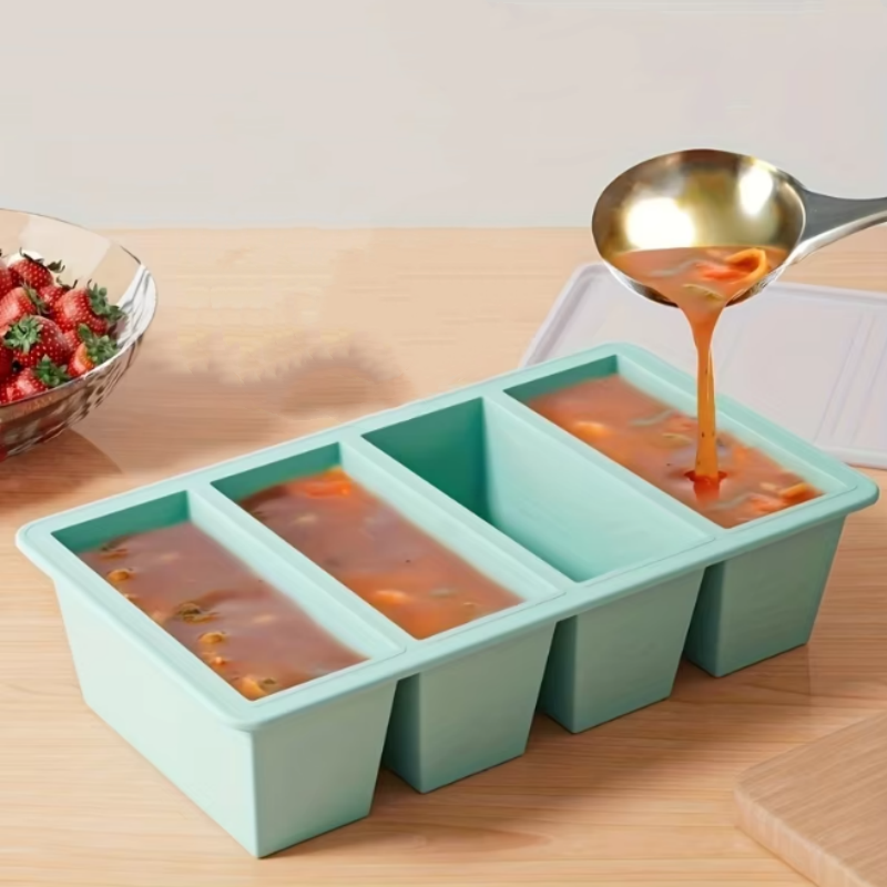 1pc Silicone Freezer Tray with - đánh giá và giá Meal Prep Chef