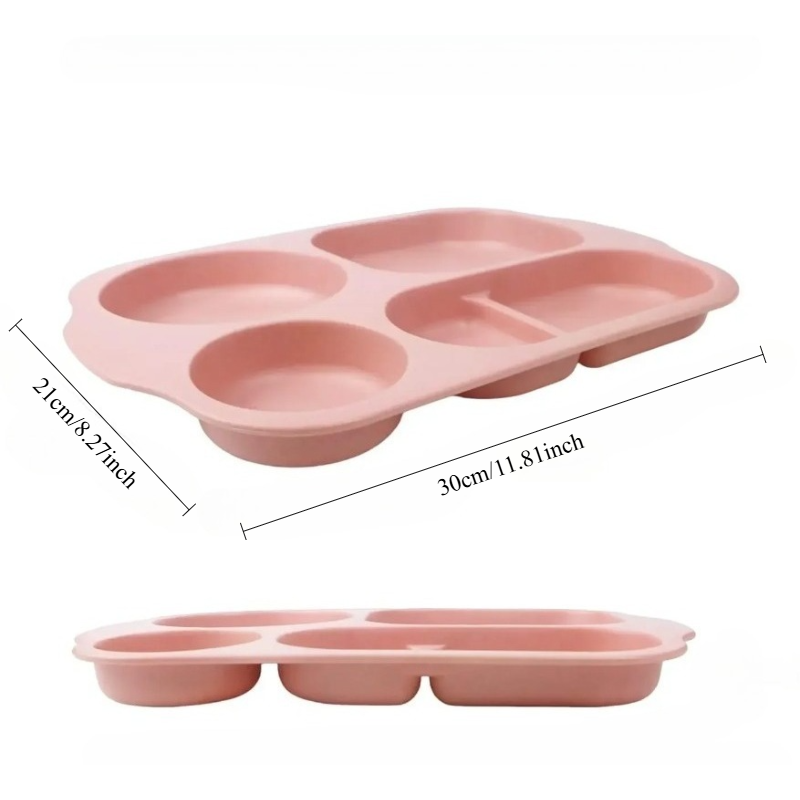 Reusable 5-Compartment Plate,  - đánh giá và giá Meal Prep Weight Loss