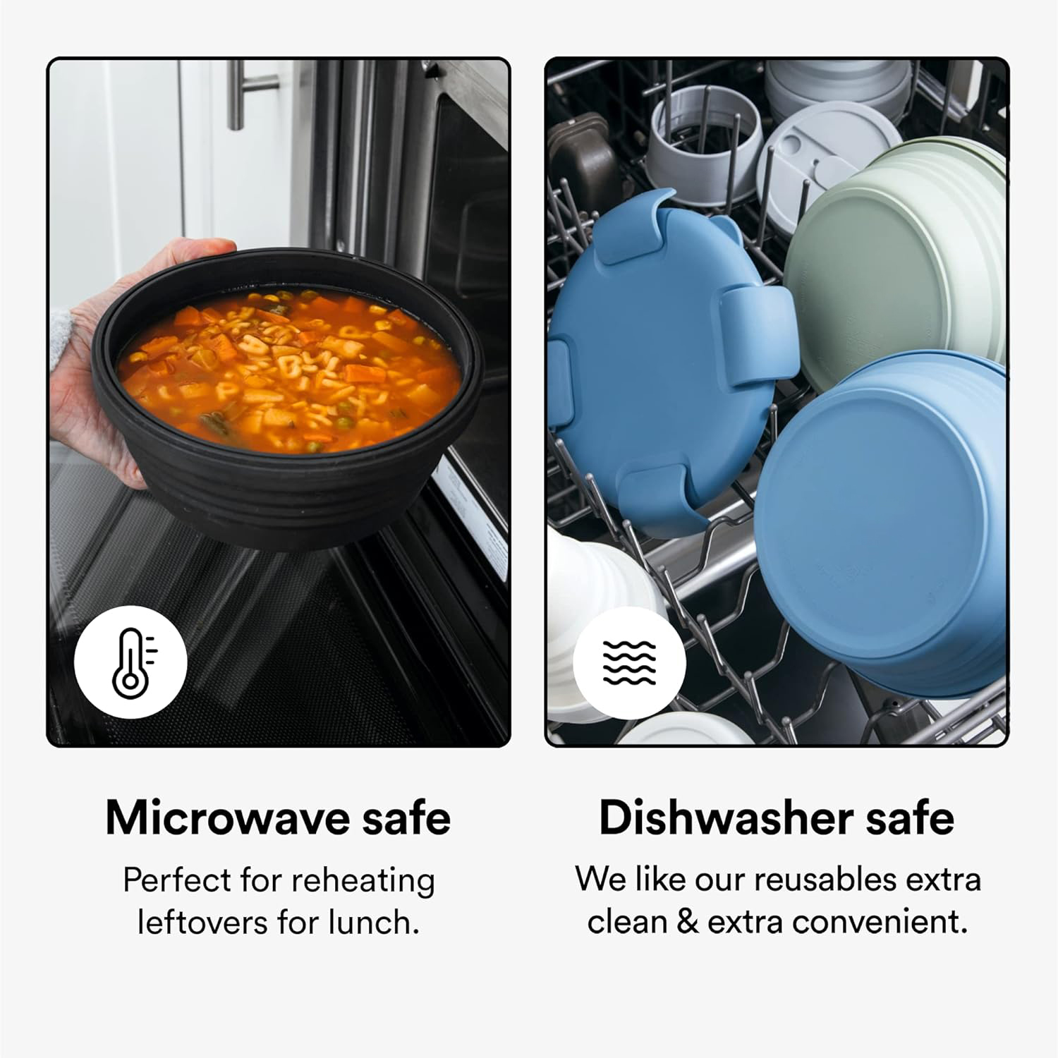 Bayzon Collapsible Bowl 36oz R - đánh giá và giá Meal Prep Cold Lunches