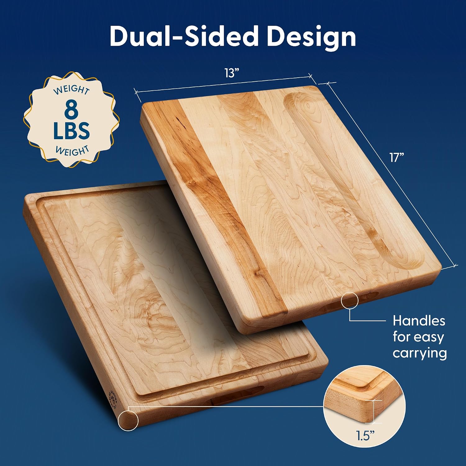 Hard Maple Wood Cutting Board, - đánh giá và giá Meal Prep For Cutting