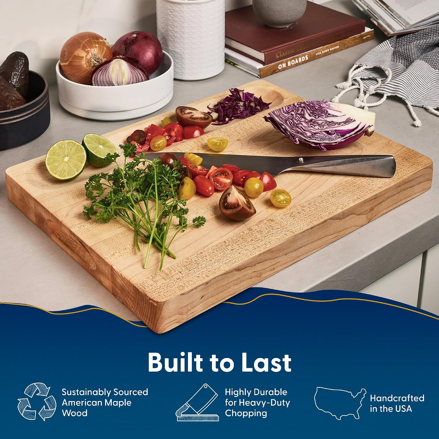 Hard Maple Wood Cutting Board, - đánh giá và giá Meal Prep For Cutting